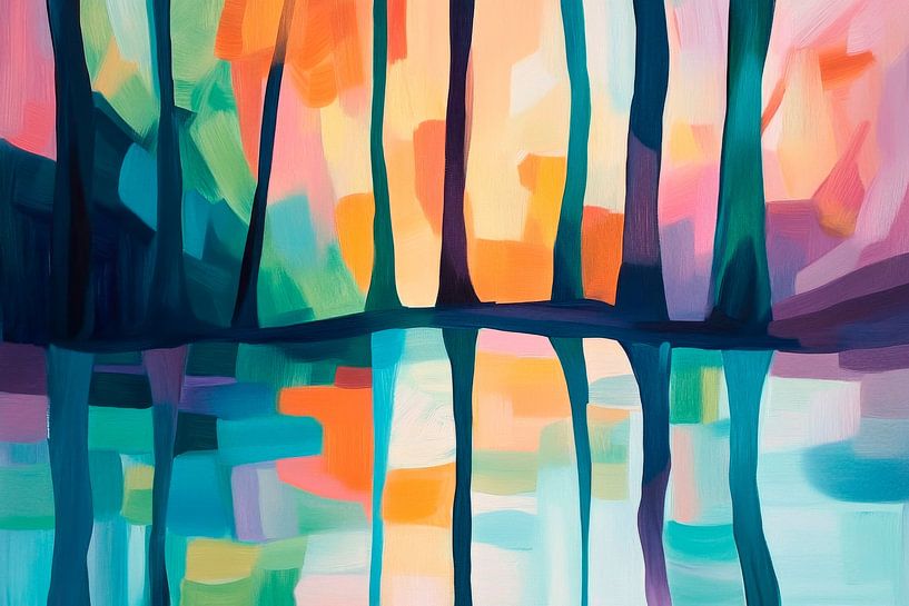 Des reflets colorés par Poster Art Shop