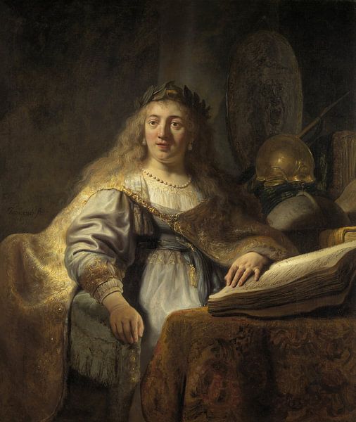 Minerva in haar studeerkamer, Rembrandt van Rijn van Rembrandt van Rijn