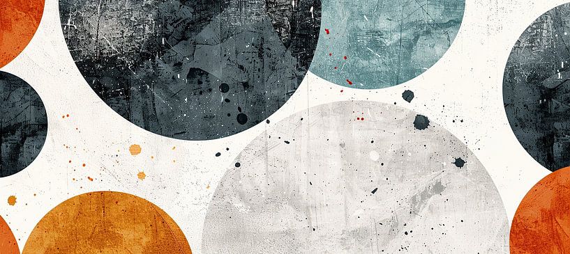 Bauhaus Japandi Abstrakt | Modern abstrakt von Kunst Laune