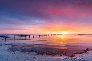 Sonnenaufgang am Nothafen Darßer Ort