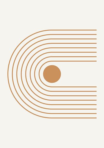 Retro 1920 vintage geometrische vorm in Bauhaus-stijl 3