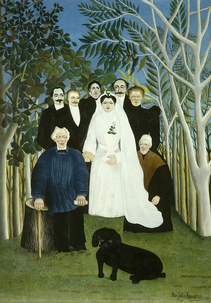Henri Rousseau. La fête du mariage par 1000 Schilderijen