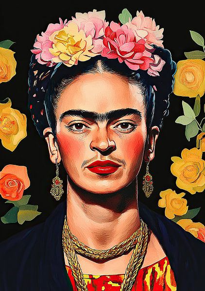 Frida Poster - Frida impression d'art par Niklas Maximilian