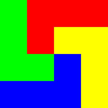 4x4 in 16 | Morphing | Spiraal met L | V=030-00 | P #01 van Gerhard Haberern