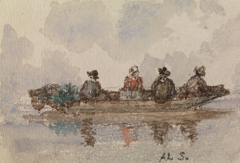 Alexander Schaepkens, Bootsfahrt, 1887 von Atelier Liesjes