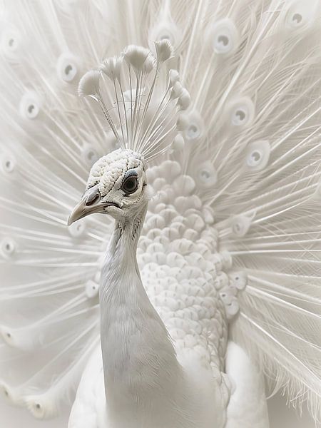 white peacock by haroulita