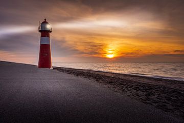 Le phare Noorderhoofd, Westkapelle, Zélande sur Dennis Donders