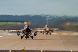 L'histoire a été écrite en 2020 : Des F-16 de l'armée de l'air israélienne décollent du Fliegerhorst