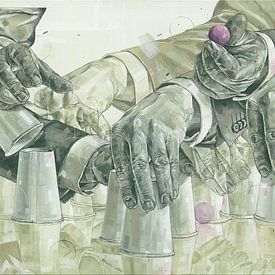 Illusion Malerei von Jos Hoppenbrouwers Kunst