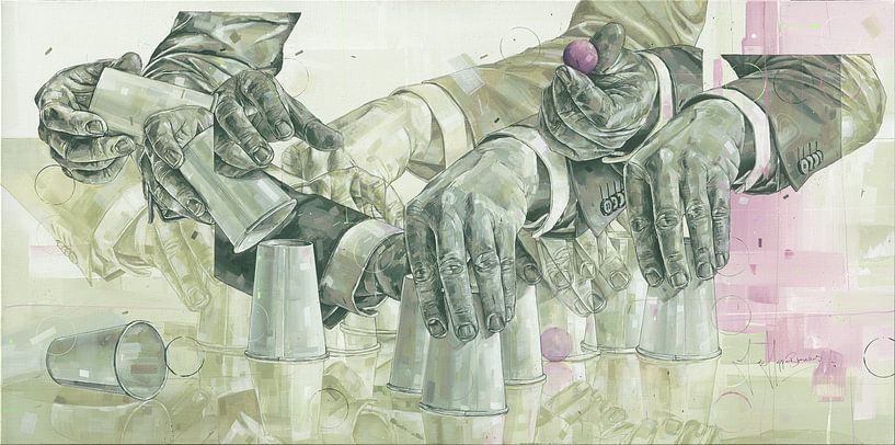 Illusion Malerei von Jos Hoppenbrouwers Kunst