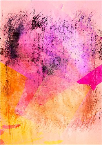 Warme Wabi Sabi abstractie