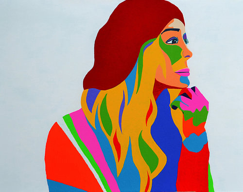  Peinture Raspberry Beret basé sur le nombre de Prince