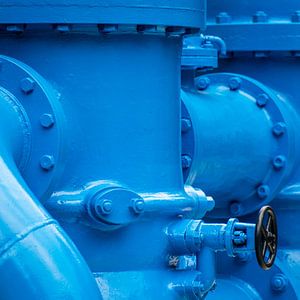 Hydraulik Leitung blau