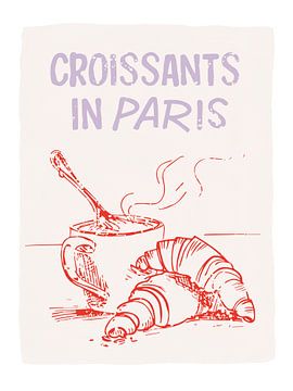 Croissants in Parijs van Malou Studio
