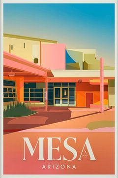 Mesa, Arizona Vintage Reisposter van Poster Art Shop