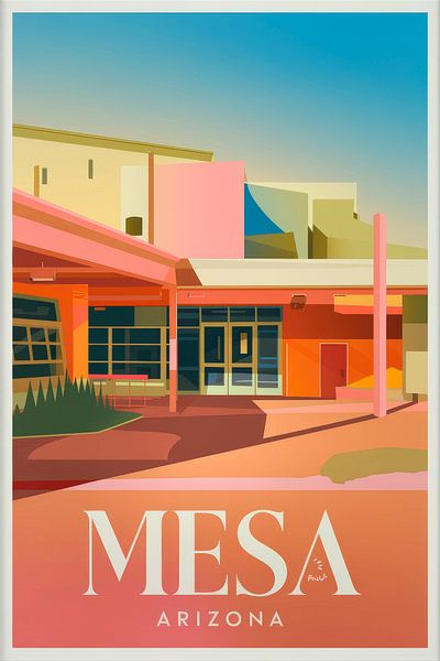 Mesa, Arizona Vintage Reisposter van Poster Art Shop