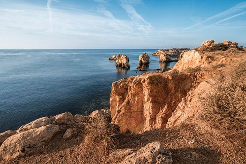 Kliffen Albufeira Gouden Rotsformaties aan de Kust