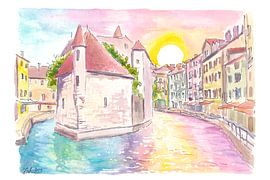 Annecy Haute-Savoie und wunderbarer Palais de l'Isle