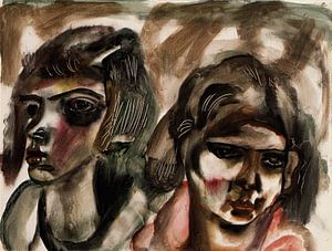 Frances Hodgkins - Two heads (circa 1935 -1934)