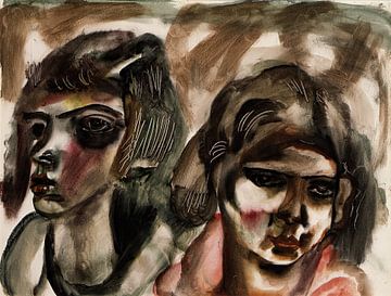 Frances Hodgkins - Two heads (circa 1935 -1934) by Peter Balan