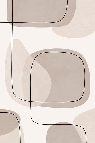 Round shapes in warm colours by Studio Miloa