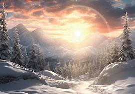 Romantische Winterlandschaft