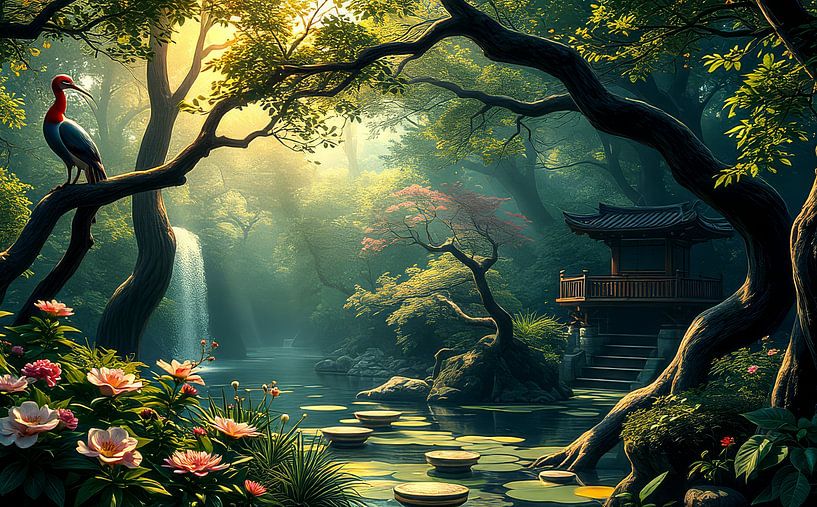 art oriental paysage et jardin par Egon Zitter