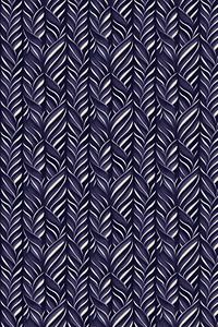 Blue Leafs Pattern