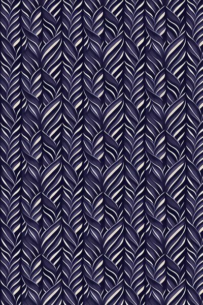 Blue Leafs Pattern by Treechild