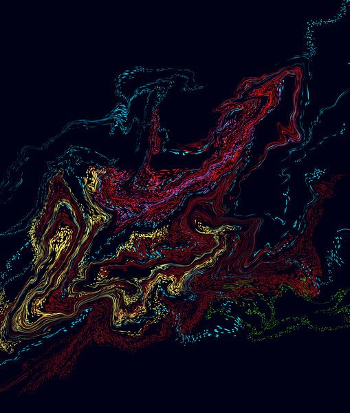 Star dance of light in the night sky - An abstract dance of energies by Susanna Schorr