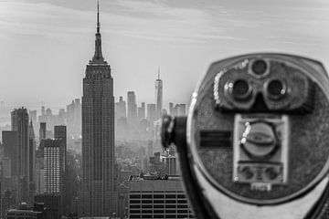Uitzicht  over New York van Kiki Multem