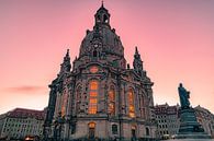 Dresen de Frauenkirche in de ochtend van Marc-Sven Kirsch thumbnail