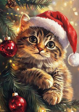 Christmas kitten | Fluffy Cat Christmas party