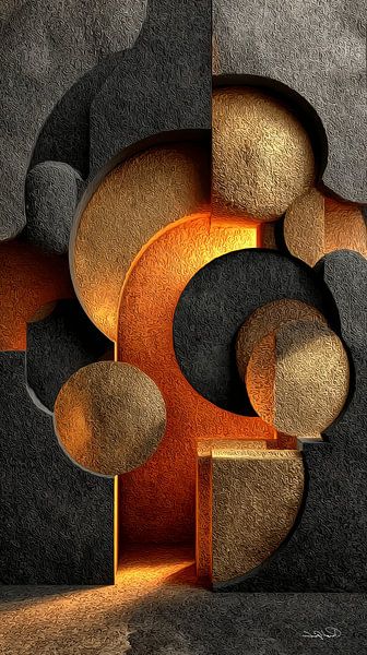 abstract forms and textures by Gelissen Artworks