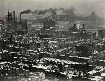 Uit kamer 3003 - The Shelton, New York, kijkend naar het noordoosten (1927) door Alfred Stieglitz van Peter Balan