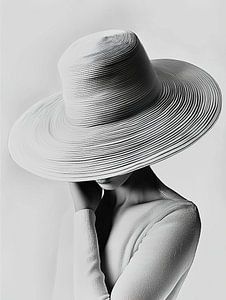 Elegante Dame einfarbig