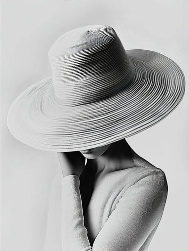 Elegante Dame einfarbig