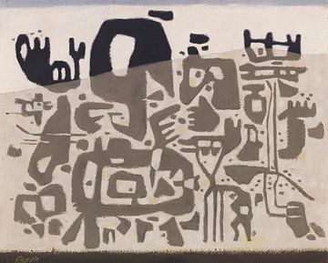 Willi Baumeister - Relation (1950) sur Peter Balan