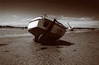 Boot op het strand