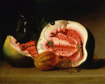 Melonen und Morning Glories, Raphaelle Peale