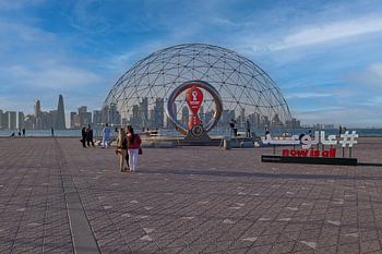 L'horloge officielle du compte à rebours de la Coupe du Monde de la FIFA, Qatar 2022