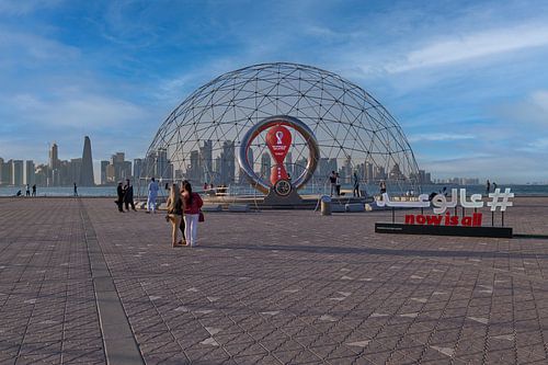 L'horloge officielle du compte à rebours de la Coupe du Monde de la FIFA, Qatar 2022