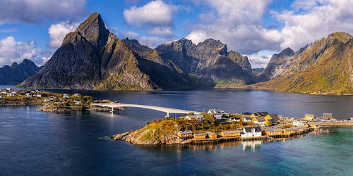 Eiland Sakrisoy, Lofoten, Noorwegen