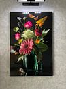 Customer photo: "Royal Deluxe" still life in a glass vase Sander van Laar by Fine Art Flower - Artist Sander van Laar