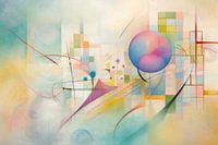 Abstrakt, Pastell, Formen und Linien