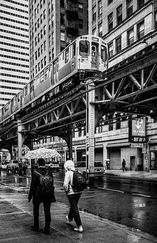 A rainy day in Chicago