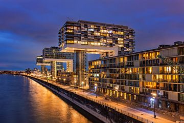 Kraanhuizen aan de Rijnoever, Keulen, Duitsland