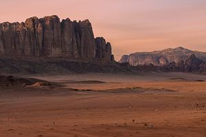 Sonnenuntergang Wadi Rum Wüste Jordanien