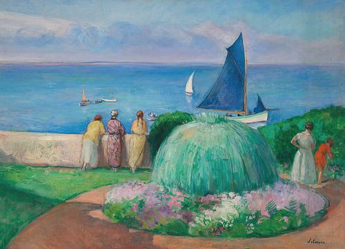The blue sail, Préfailles (1922)