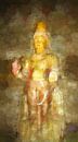 Schilderij van Buddha in Dambulla, Sri Lanka van Rietje Bulthuis thumbnail
